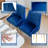Modern Dining Chairs, Velvet Upholstered Dining Room Chairs with Gold Legs,Tufted Accent Chair Set of 4 for Reception Room Living Room Study Room(Blue)-400468440