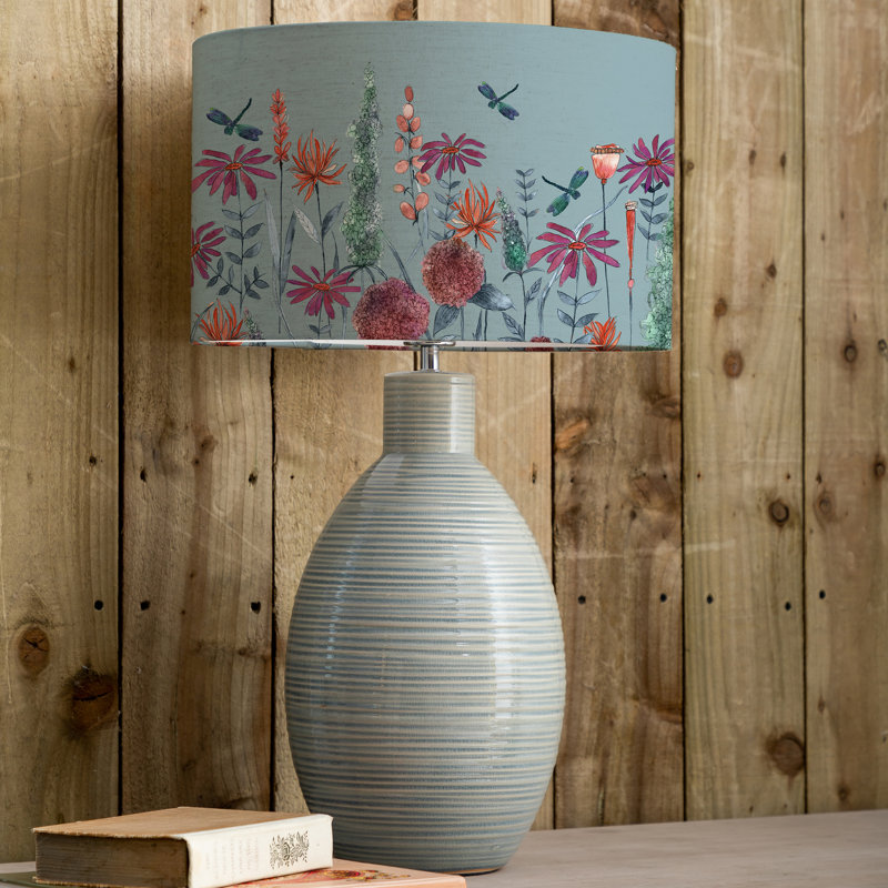 Florabunda 26.77cm Grey Standard Table Lamp