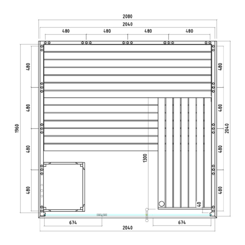 Union Rustic Evanston 1 - Person Sauna in Spruce