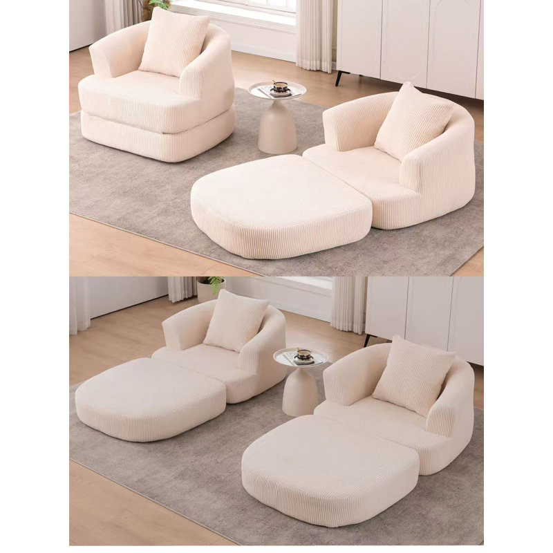Fauteuil inclinable pliable, Beige