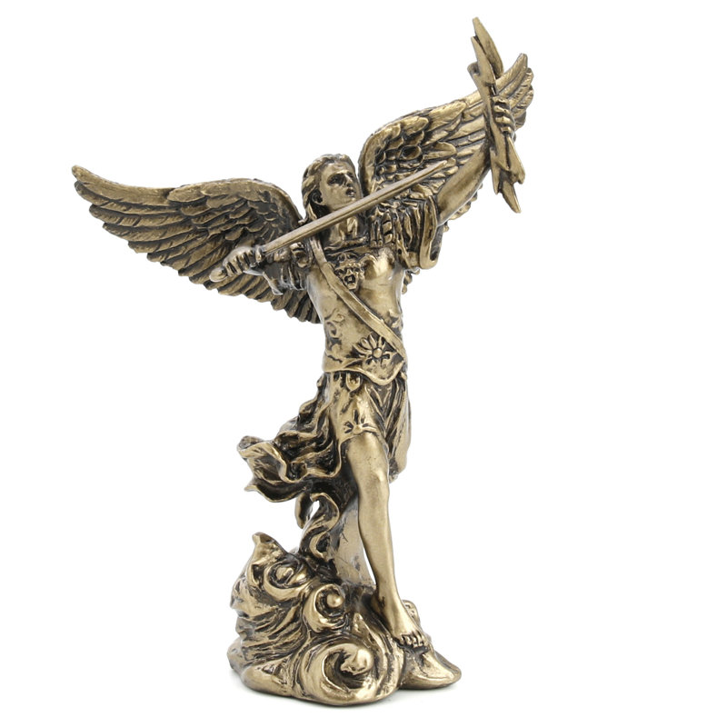 3.94 Figurine Bronze Poly Resin