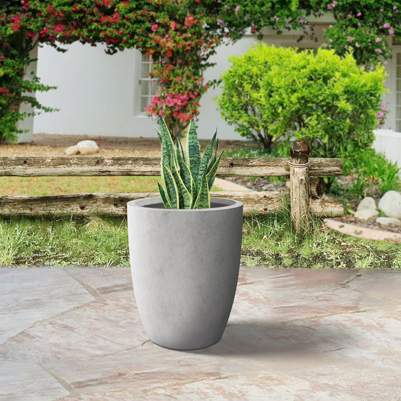 Pot à fleurs Charika, gris