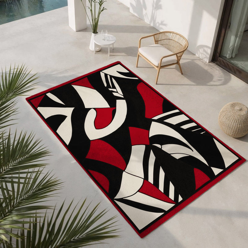 Tapis intérieur et extérieur Radiant Abyss, Rectangulaire 2 pi x 3 pi