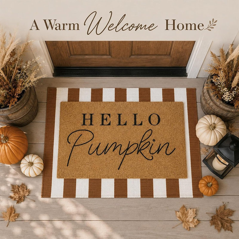 Ensemble de paillasson 2 pièces Hello Pumpkin
