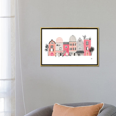 « row of houses », art