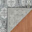 Tapis performance à poils courts et motif médaillon traditionnel Honig-27504654