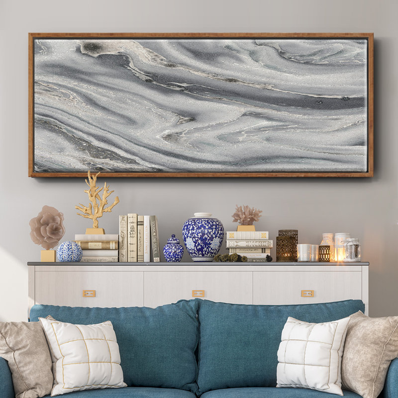 Amalfi- Framed Canvas, 20" H x 50" W