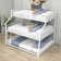 Hust Metal Triple Bunk Bed With Ladder And Full-Length Guardrails