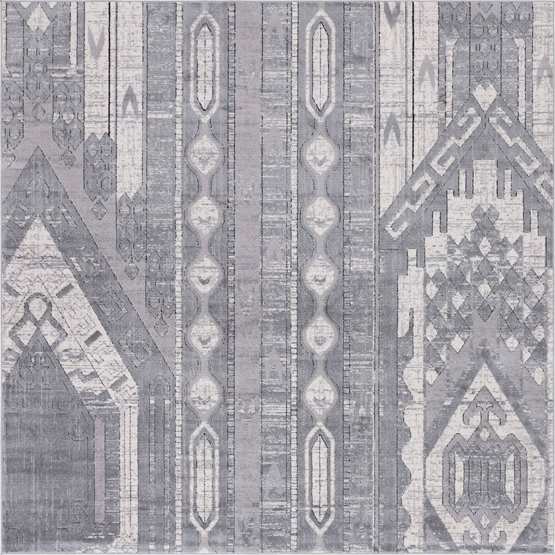 Wenden Ikat Indoor Rug, Square 8'