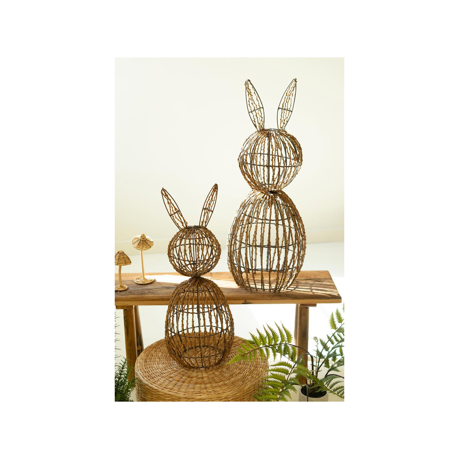 Set of Two Rabbits