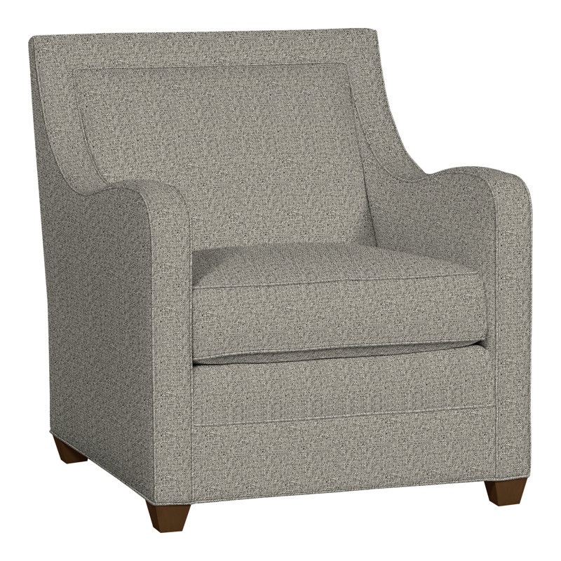 Haden Upholstered Armchair, Havana, Tuck Graphite