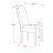 3 Piece Dinette Set for Small Spaces Contains a Square Dining Room Table and 2 Pond Faux Leather Parsons Dining Chairs, Linen White-1991832361-1921175745-1943878911