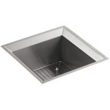 Poise Under-Mount Bar Sink - Includes Bottom Bowl Rack and Cutting Board