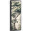 «Elegant Lone Tree Forest Landscape Soft Green Botanical Nature Decor Extra Large», reproduction d'art sur toile encadrée-133594944-133594945