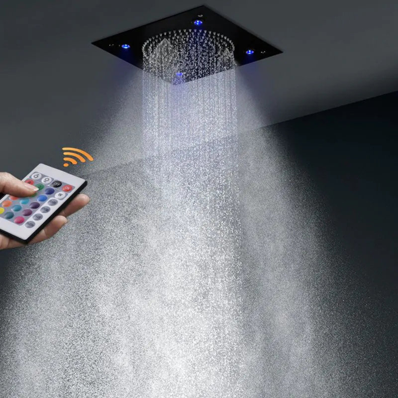 Polished Oil-Rubbed Bronze Shower System with Handheld Unit and Thermostatic Mixer Valve