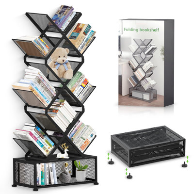 9 Tier Folding Tree Bookshelf