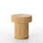 Ashutosh Rattan Round Table, Modern Unique Boho Block End Table