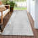 Machine Washable Indoor/Outdoor Xhevrie Gray Rug