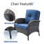 Chaise de patio avec coussins Gaetanino-771938585