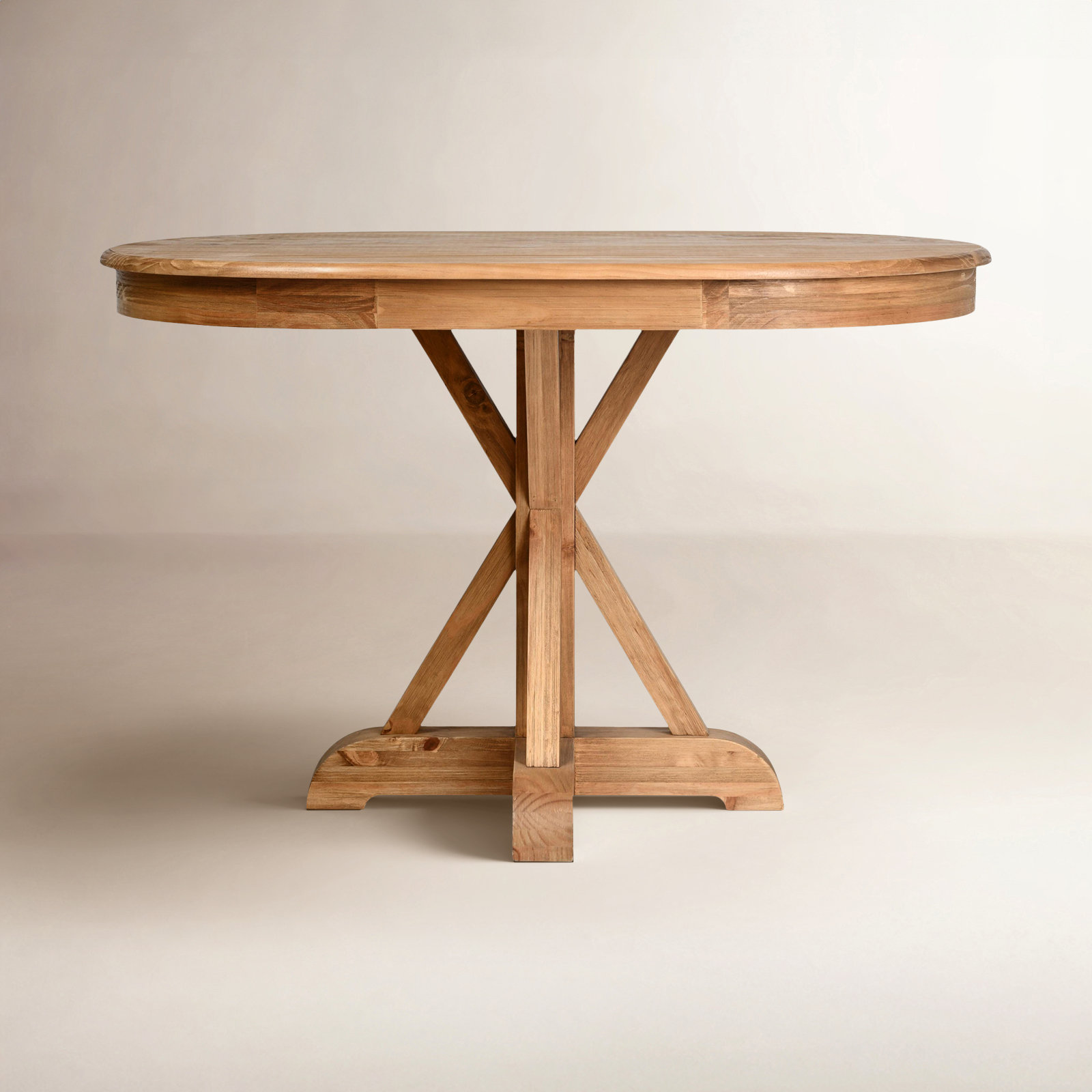 Ellen 47" Dining Table, Brown Wood