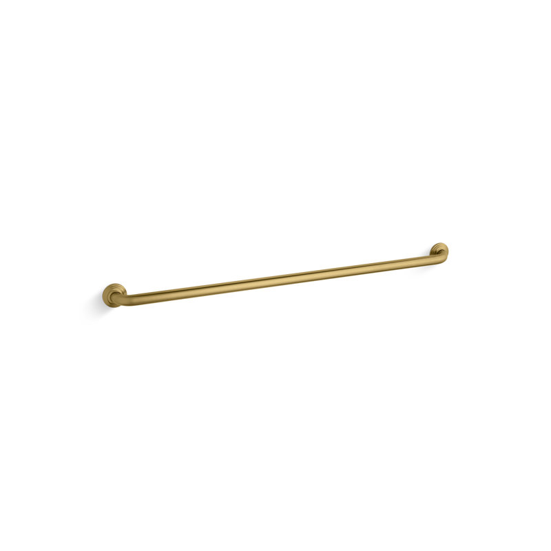 Traditional Grab Bar, 24"W, Vibrant Brushed Moderne Brass