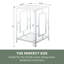 Sapienza Metal Frames End Table with Shelves-97811107