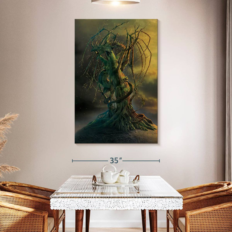 Brampt Tree Dragon, 51" H x 34" W