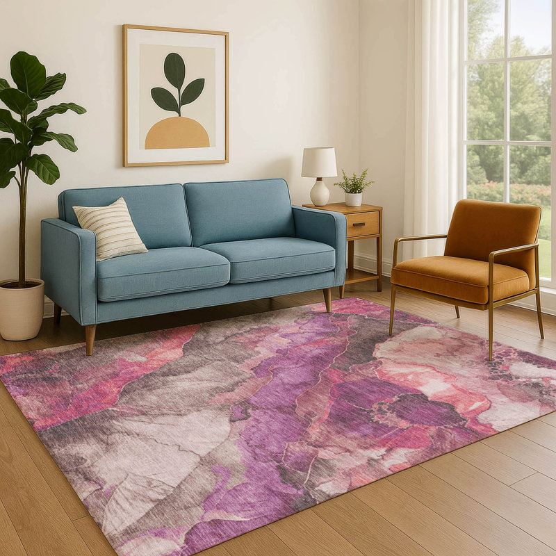 Premium Machine Washable Chelston AMF1864 Floral Rug, Rectangle 10' x 14'