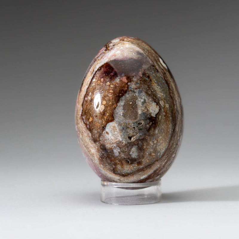 Decorative Stone Decorative Object, Brown/Cream/Gray