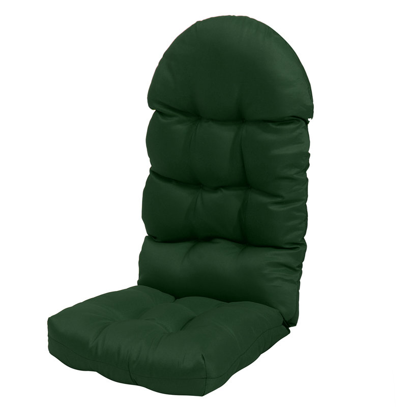 Outdoor 4'' Adirondack Chair Seat / Back Cushion, Green