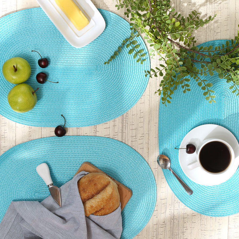 Ensemble de napperons 6 pièces Hitterdal, Bleu clair