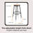 Felix Height Adjustable Steel Stool, Assembly Ready-99376953-99492204