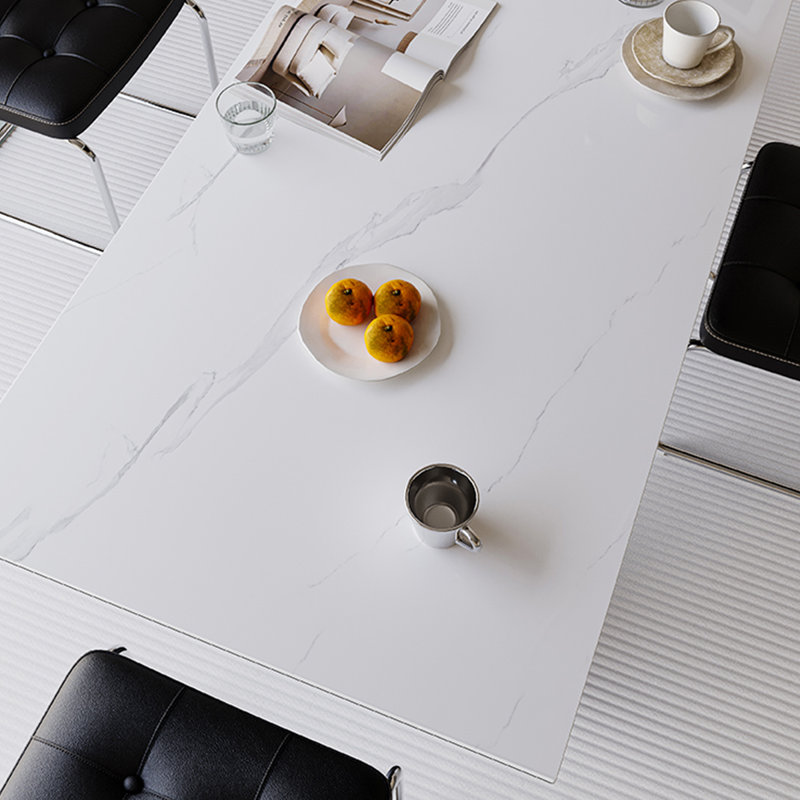 Tables de salle à manger 86,61 po, Blanc, 29.53"H x 86.61"L x 33.46"W