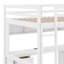 Lit mezzanine avec bureau, armoires, tiroirs et plateau de chevet, station de charge-206648832