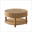 Table basse à cannelures avec rangement Mid-Century-129149264