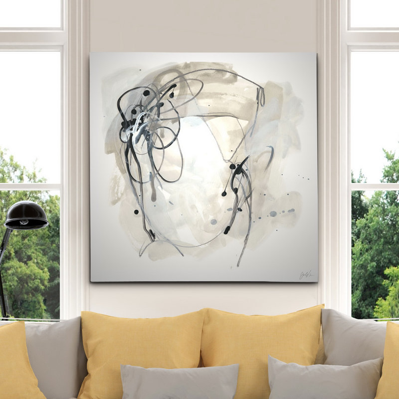 Diaspora monochrome II - reproduction d'art, H 32 po x l 32 po x p 1,5 po, Toile tendue