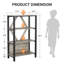 80cm W Metal Bookcase-1401043066