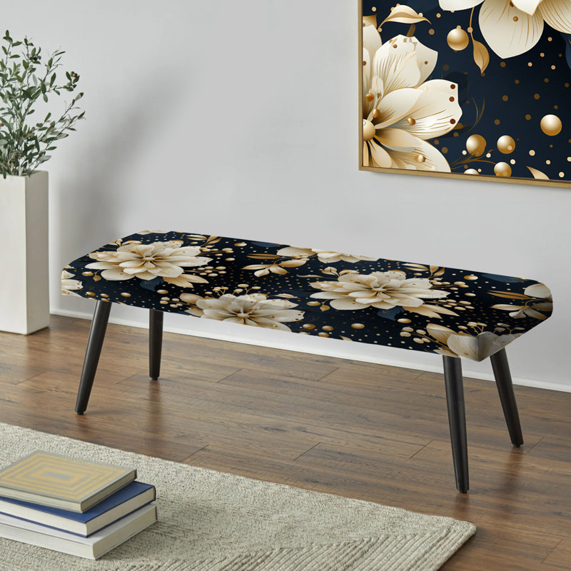 Banc rembourré victorien Elegance Polka Dots III - Polka Dots