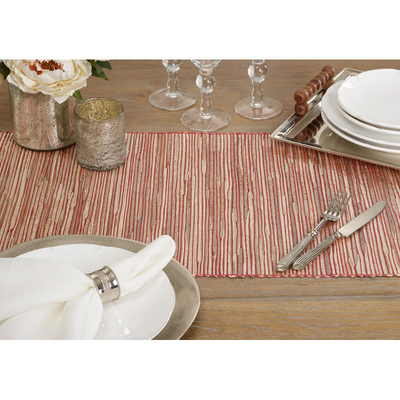 Chemin de table Bevis, 72 po x 16 po, Rouille