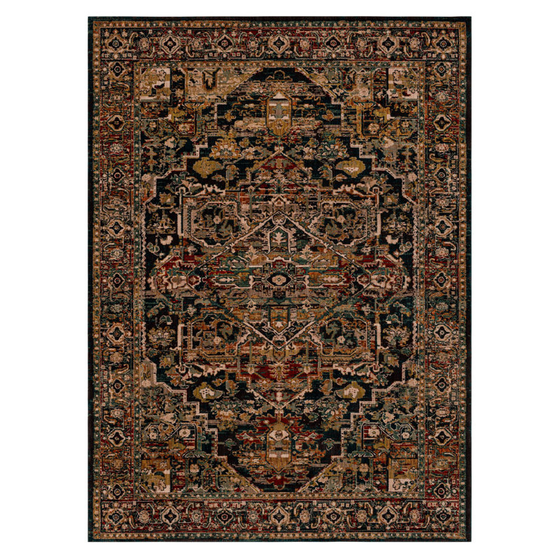 Spice Market Alcantara Plush Pile Stain/Fade Resistant Polyester Woven Ornamental Indoor Area Rug, Rectangle 9'6" x 12'11"