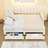 Twin XL Upholstered Daybed with Extendable Trundle, Built-In LED Lighting and Storage Drawers-468396290