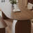 Nut-brown Oval Solid Wood Dining Table-1565034593