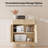 Modern Fluted Storage Cabinet With Drawer And Adjustable Shelf