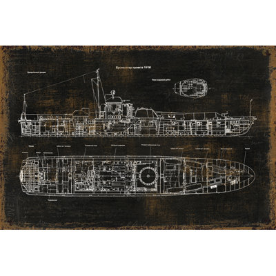 Old Drawing 4 - Wrapped Canvas Print
