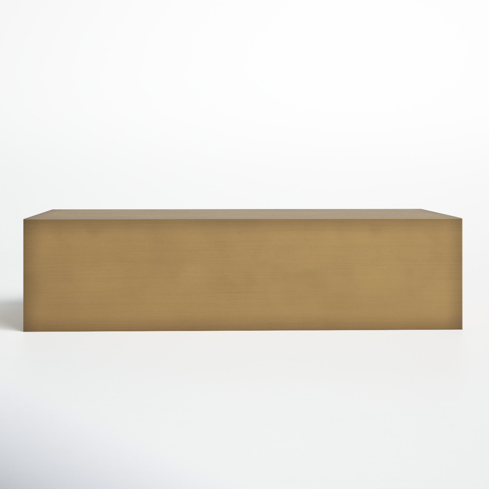 Everson Single Coffee Table, Brass