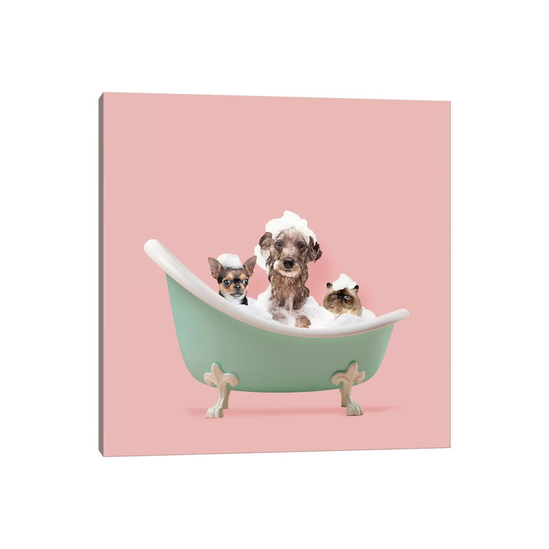 Filthy Animals - No Wreath by Erin Summer - Print on Canvas, 93.98cm H x 93.98cm W x 3.81cm D, Wrapped Canvas