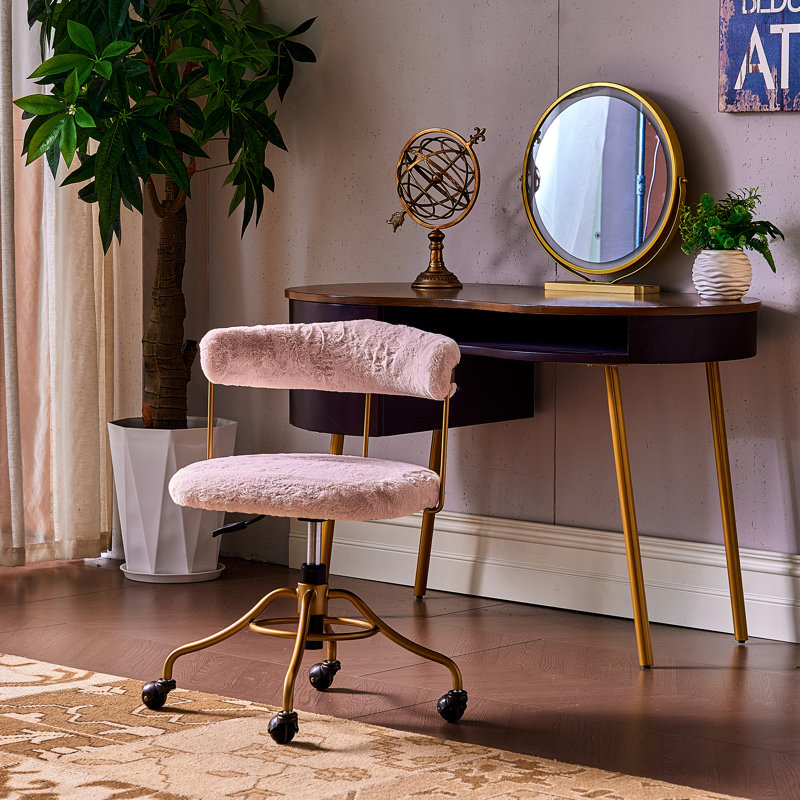 Chaise de bureau Gladun, Rose