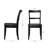 Imon 17.1" Wide Modern Farmhouse Style Curved Slat Back Dining Chairs-112510865