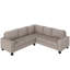 Canapé modulaire moderne en coin avec canapé en L et rangement pour repose-pieds-368309303