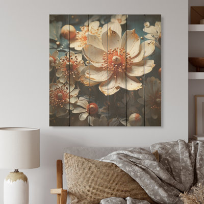 Buttercups Emotional Sunshine I - Buttercups Wood Wall Art On Natural Pine Wood